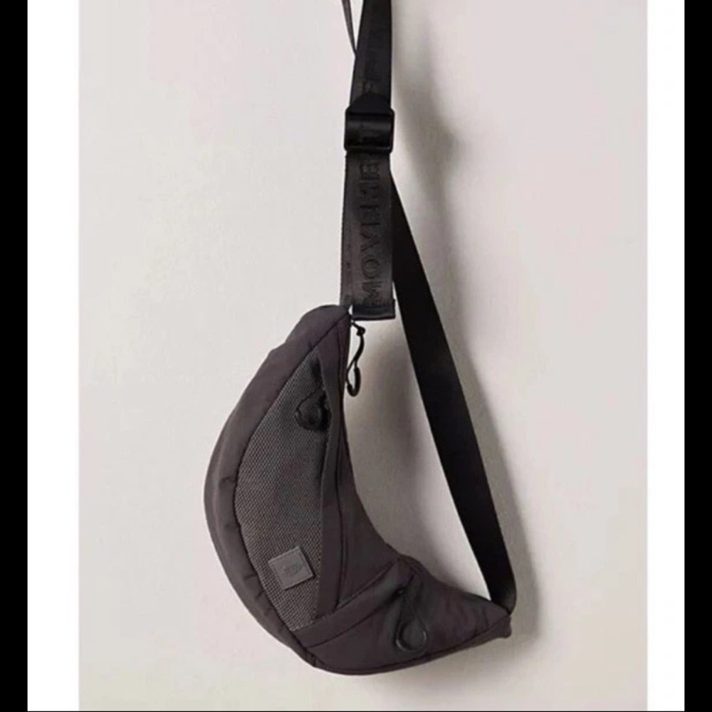 Free people movement nothing but net sling bag NWOT grey black